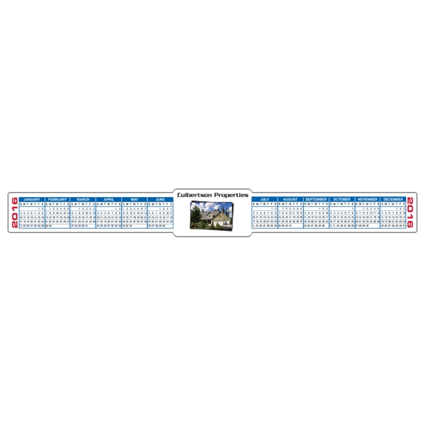 13" x 1.5" Calendar Strips, 4-Color Process