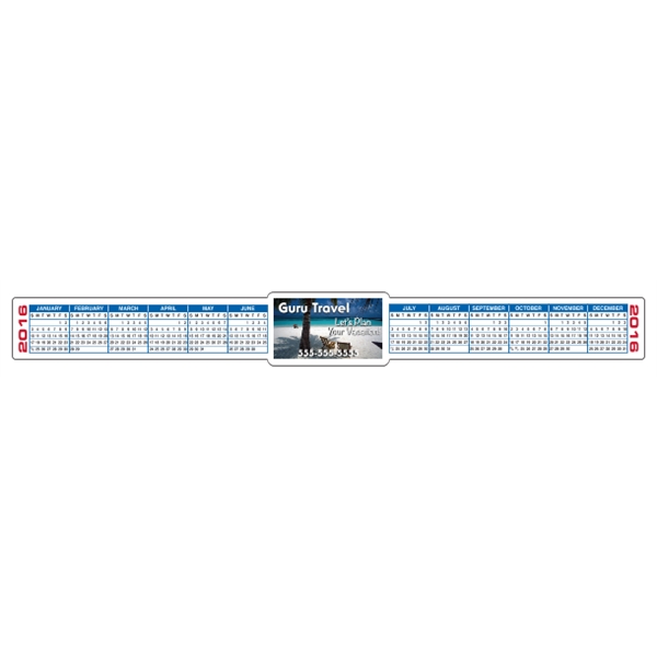 13" x 1.5" Calendar Strips, 4-Color Process