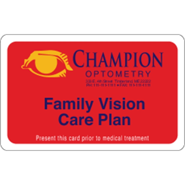 Matte Plastic - 2.125"x3.375" Membership Card