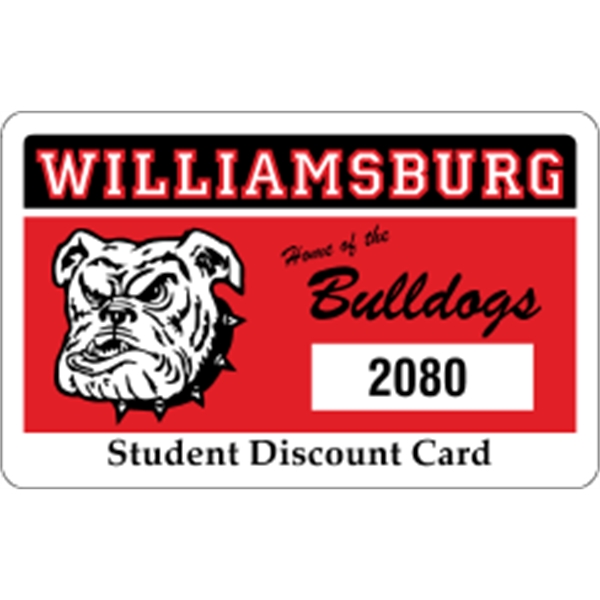 Matte Plastic - 2.125"x3.375" Membership Card