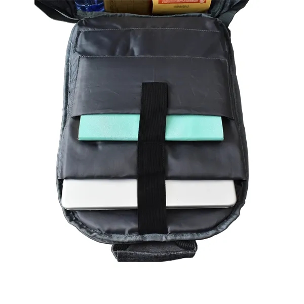 15.6" Anti-theft Laptop Backpack in Melange Gray - 15.6" Anti-theft Laptop Backpack in Melange Gray - Image 2 of 6