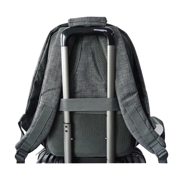 15.6" Anti-theft Laptop Backpack in Melange Gray - 15.6" Anti-theft Laptop Backpack in Melange Gray - Image 3 of 6