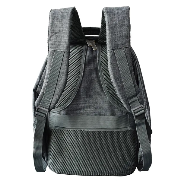 15.6" Anti-theft Laptop Backpack in Melange Gray - 15.6" Anti-theft Laptop Backpack in Melange Gray - Image 4 of 6