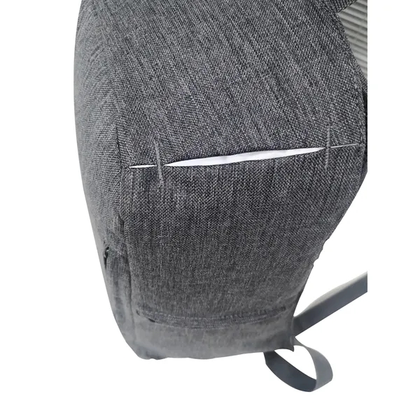 15.6" Anti-theft Laptop Backpack in Melange Gray - 15.6" Anti-theft Laptop Backpack in Melange Gray - Image 6 of 6