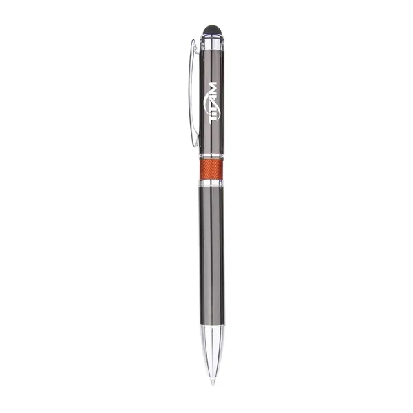 Aluminum Clip Ballpoint Pen with Stylus - Aluminum Clip Ballpoint Pen with Stylus - Image 0 of 2