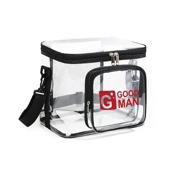 Clear PVC Crossbody Bag(10''X7''X9'')