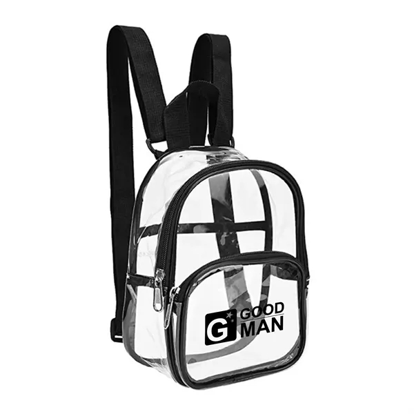 PVC Clear Backpack )7.5"W x 9"H x 2.8"T)