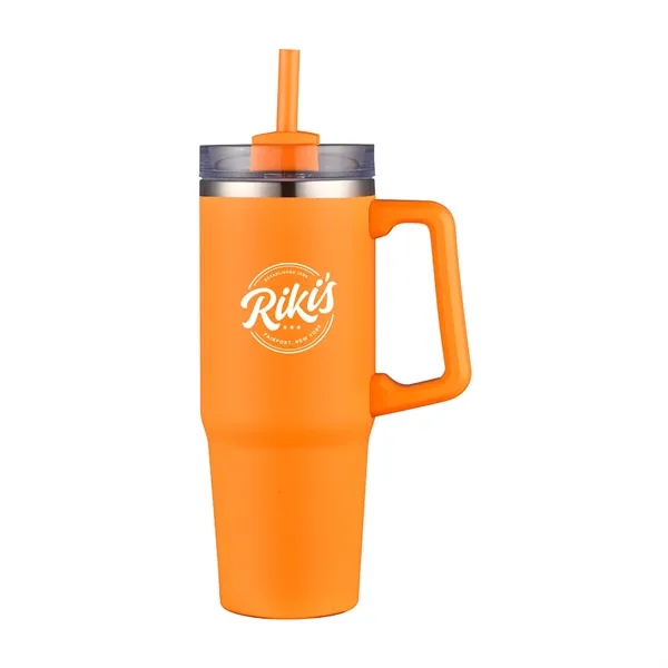 30oz Double Wall Vacuum Mug with Plastic Handle