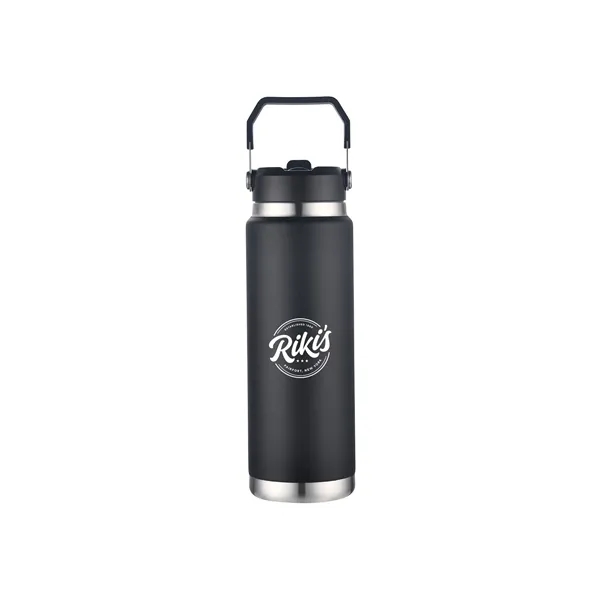 30oz Vacuum Bottle with Bulit-in straw and Carry handle