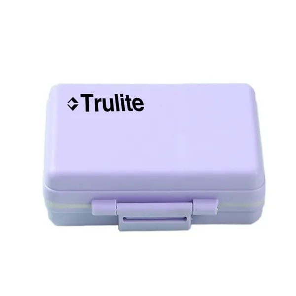 Portable Sealed 9-Grid Pill Box