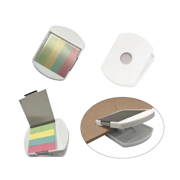 Custom Memo Holder Clip with Magnet and Self - Adhesive Flags