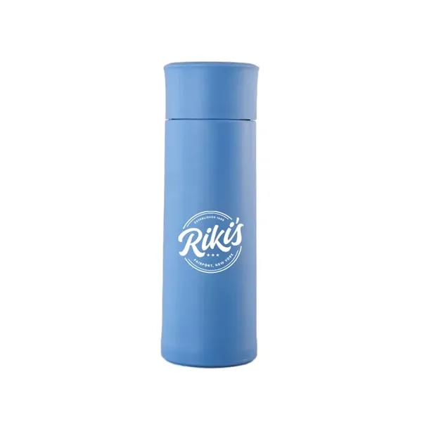 13.3oz Portable Double-walled Plastic-shelled Glass Bottle