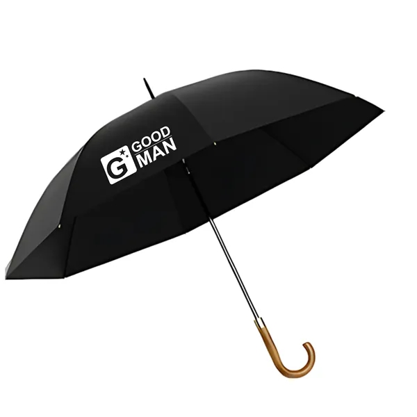 Wooden Handle Manual Straight Umbrella