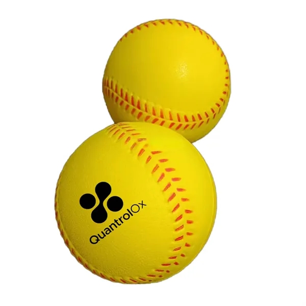 Custom 2.8" Baseball-Shaped Stress Ball