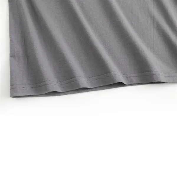 6.3 oz 100% Cotton Unisex Round Neck Short Sleeve T-shirt - 6.3 oz 100% Cotton Unisex Round Neck Short Sleeve T-shirt - Image 7 of 9