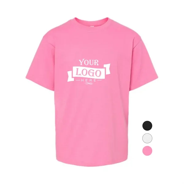 6.3 oz Teenagers' 100% Cotton Crew Neck T-shirt - 6.3 oz Teenagers' 100% Cotton Crew Neck T-shirt - Image 0 of 9