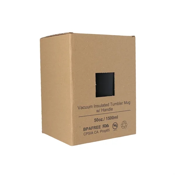 50oz Double Wall Stainless Steel Vacuum Mug & Lid - 50oz Double Wall Stainless Steel Vacuum Mug & Lid - Image 3 of 9