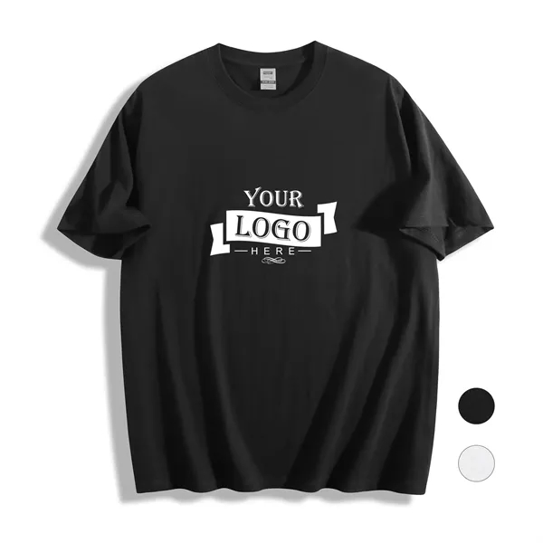 7.3 oz Oversize 100% Cotton Unisex Short Sleeve T-shirt - 7.3 oz Oversize 100% Cotton Unisex Short Sleeve T-shirt - Image 0 of 5