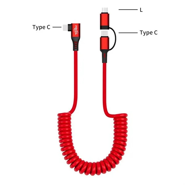 59 Inch Spring USB-C Fast Charging Cable