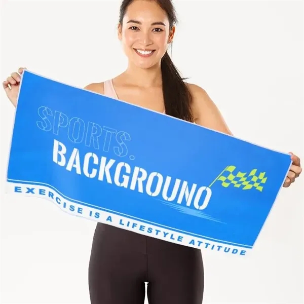 Custom Full Color Microfiber Athletic Sweat Towel