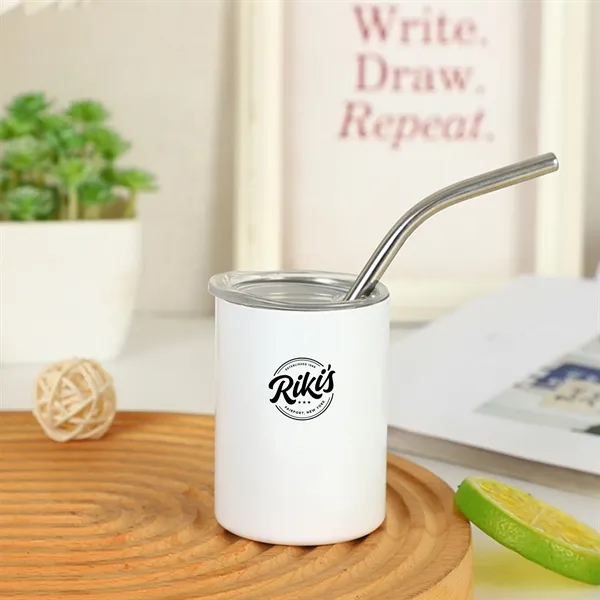 3oz Mini Tumbler Shot Glass with Lids and Straws