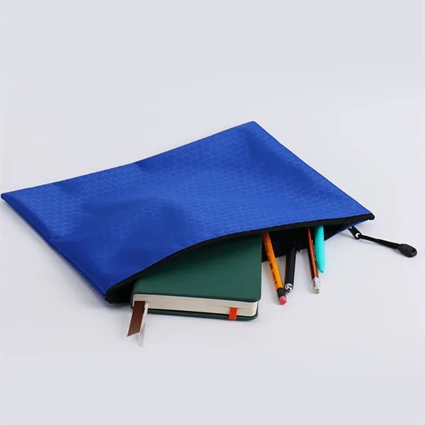 A4 Football Patterned Oxford Cloth Zipper Storage Bag