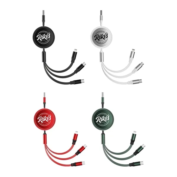 Retractable 3 in 1 Charging Cable