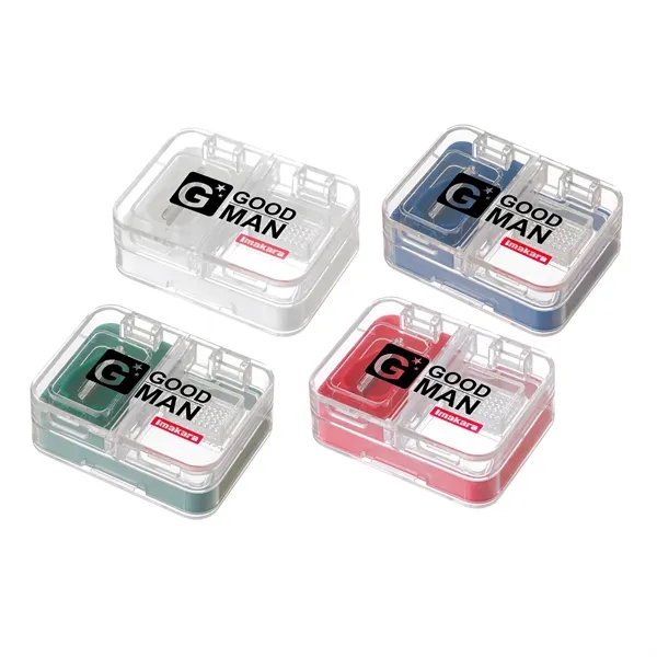 3-in-1 Pill Cutter with 4-Compartment Case