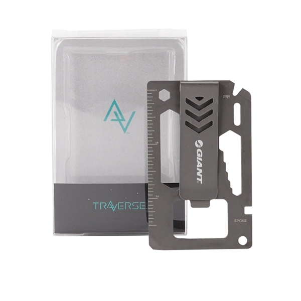 BRIDGER 9-in-1 Laser Engraved Money Clip Multitool