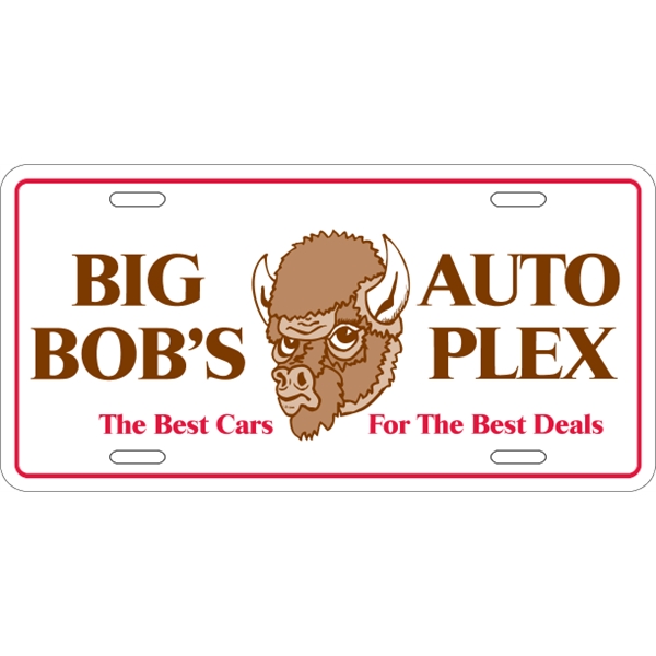 Custom Car Plate - 6 ply All-Weather Card Stock
