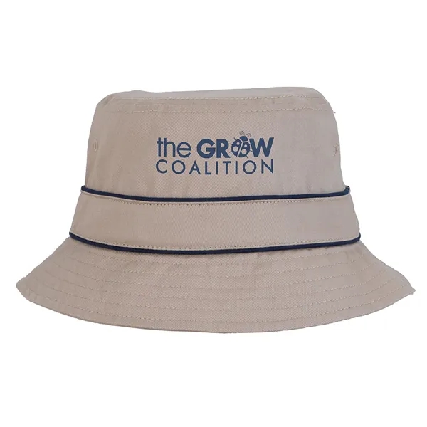 Cotton Bucket Hat with Trim - Cotton Bucket Hat with Trim - Image 0 of 11