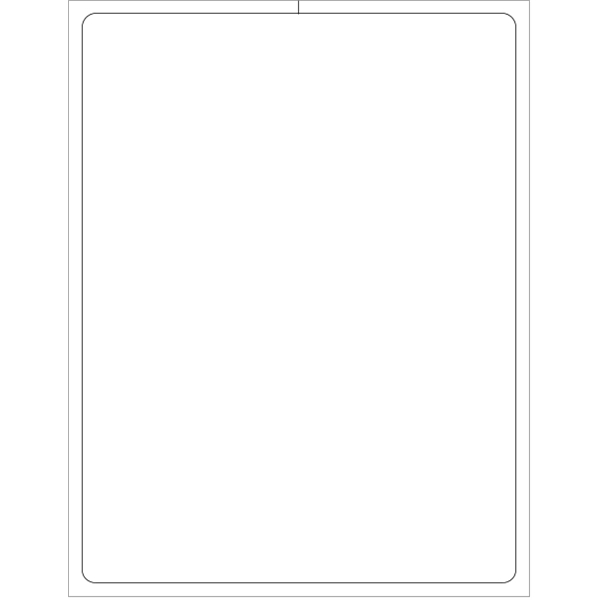 Custom 8.5" x 11" - Blank 1up Laser Label
