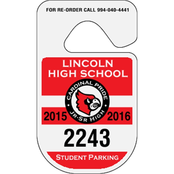 Custom Hang Tag - Reflective Rounded