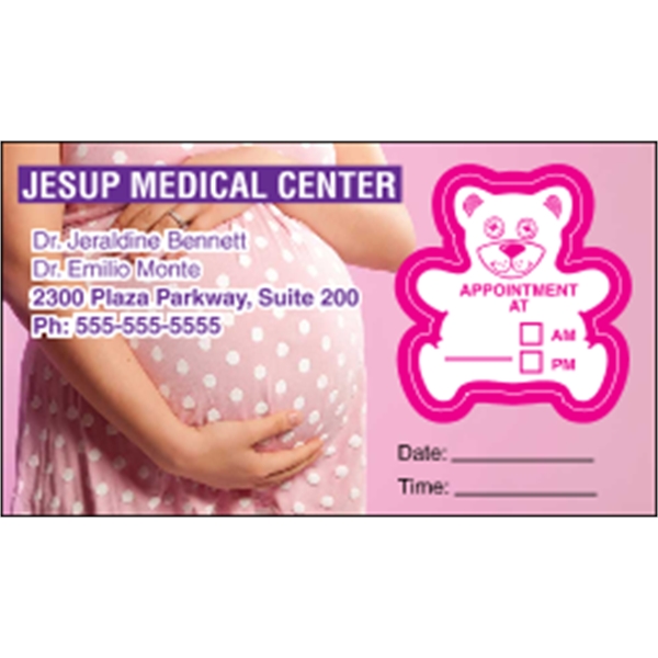 Bear Kiss-Cut Appointment Card