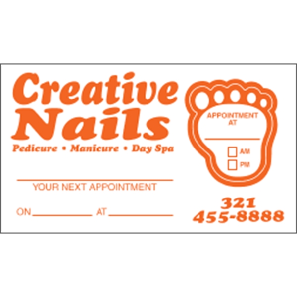 Foot Kiss-Cut Appointment Card