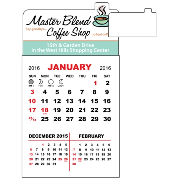 3" x 5.5" - Adhesive Mini Calendar Pad (Point)