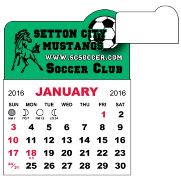 3 X 3.875 - Adhesive Mini Calendar Pad (Arch)