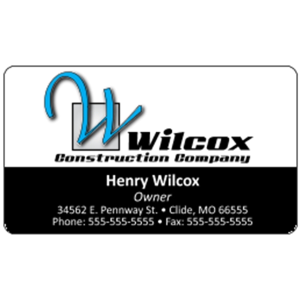 Deluxe White Business Card .020"