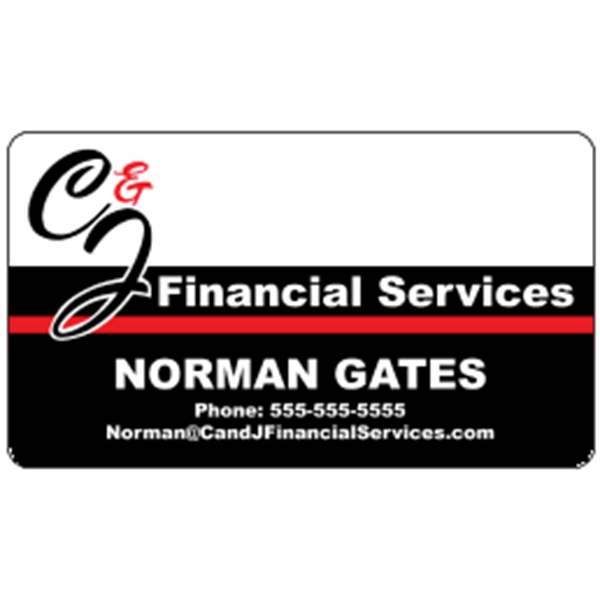 Deluxe White Business Card .020"