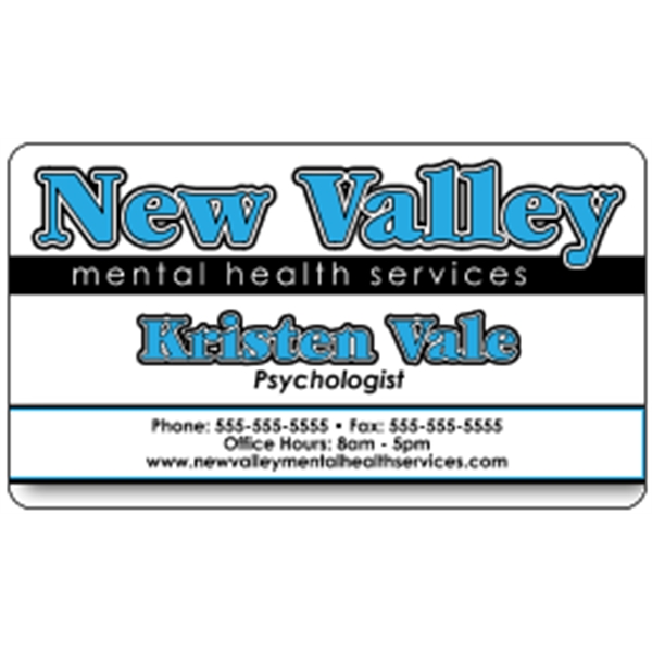 Deluxe White Business Card .030"