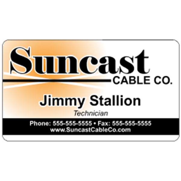 Deluxe White Business Card .030"