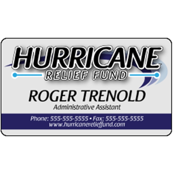 Clear Plastic Business Cards .020"