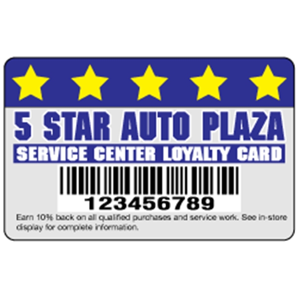 Deluxe Loyalty Card .030" Clear