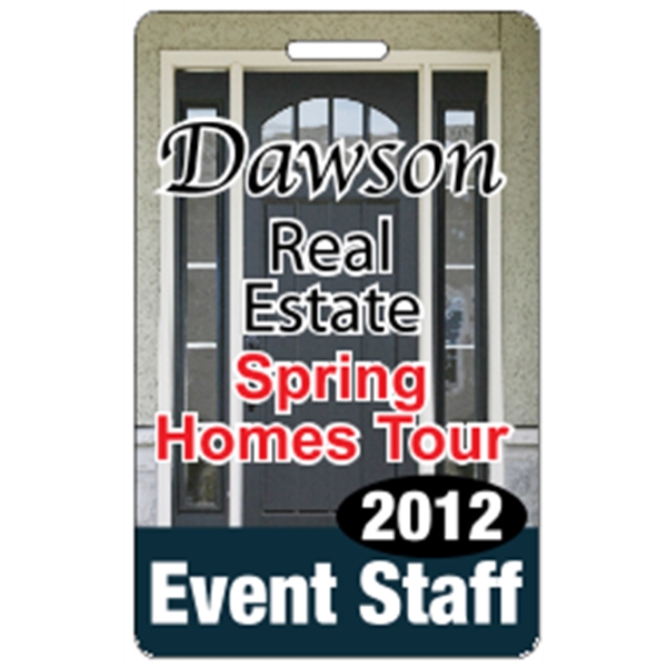 2.125" x 3.375" Deluxe Badge w/ Slot .030" White - 2.125" x 3.375" Deluxe Badge w/ Slot .030" White - Image 11 of 14