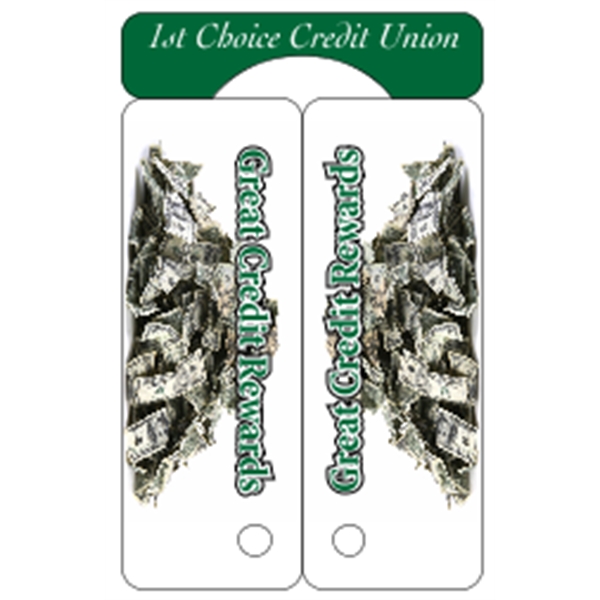 Deluxe 2-up Key Tags .030" White - Deluxe 2-up Key Tags .030" White - Image 2 of 7