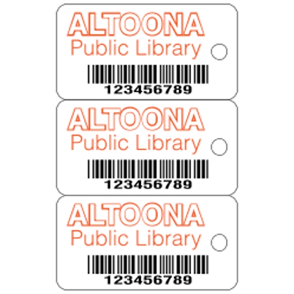 Deluxe 3-up Key Tags .030" White - Deluxe 3-up Key Tags .030" White - Image 3 of 7
