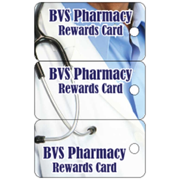 Deluxe 3-up Key Tags .030" White - Deluxe 3-up Key Tags .030" White - Image 4 of 7