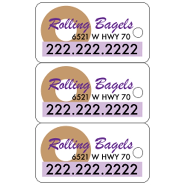 Deluxe 3-up Key Tags .030" White - Deluxe 3-up Key Tags .030" White - Image 7 of 7