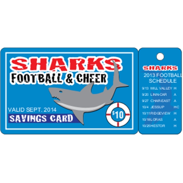 Deluxe Card w/ 1 Key Tag .030" White