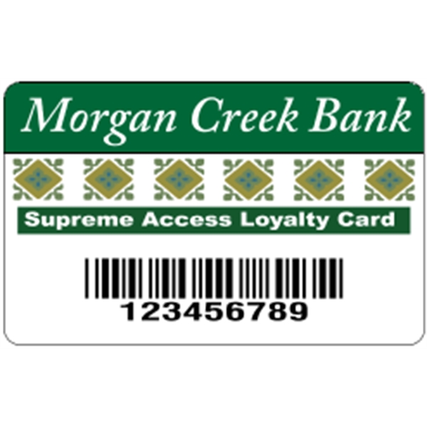 Deluxe Loyalty Card .020" White - Deluxe Loyalty Card .020" White - Image 2 of 7